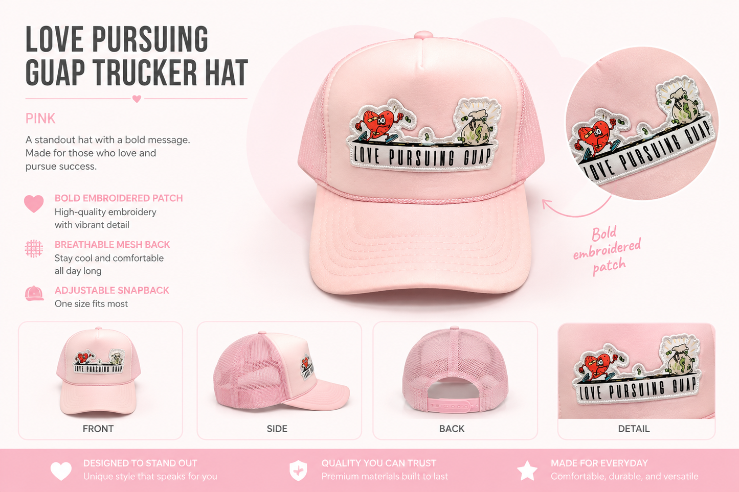 OG Love Pursuing Guap Trucker Hat