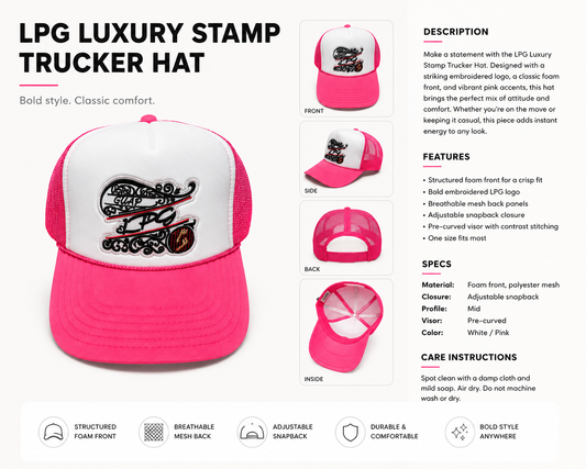 LPG Luxury Stamped Trucker Hats
