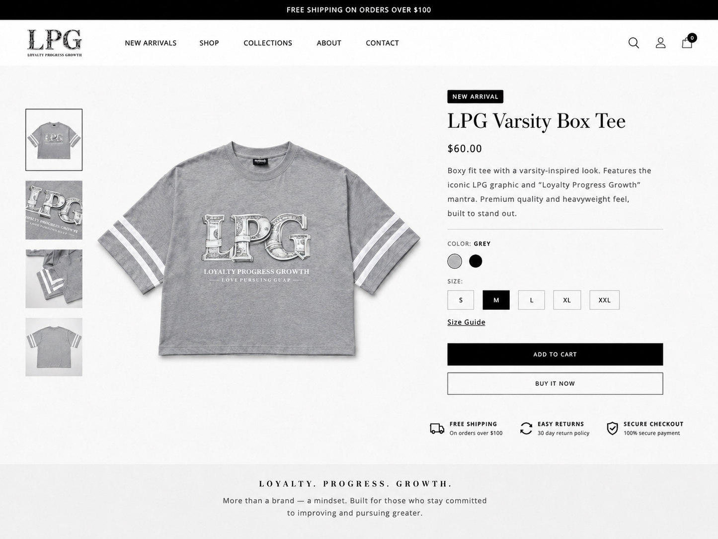 LPG Varsity Box Tee
