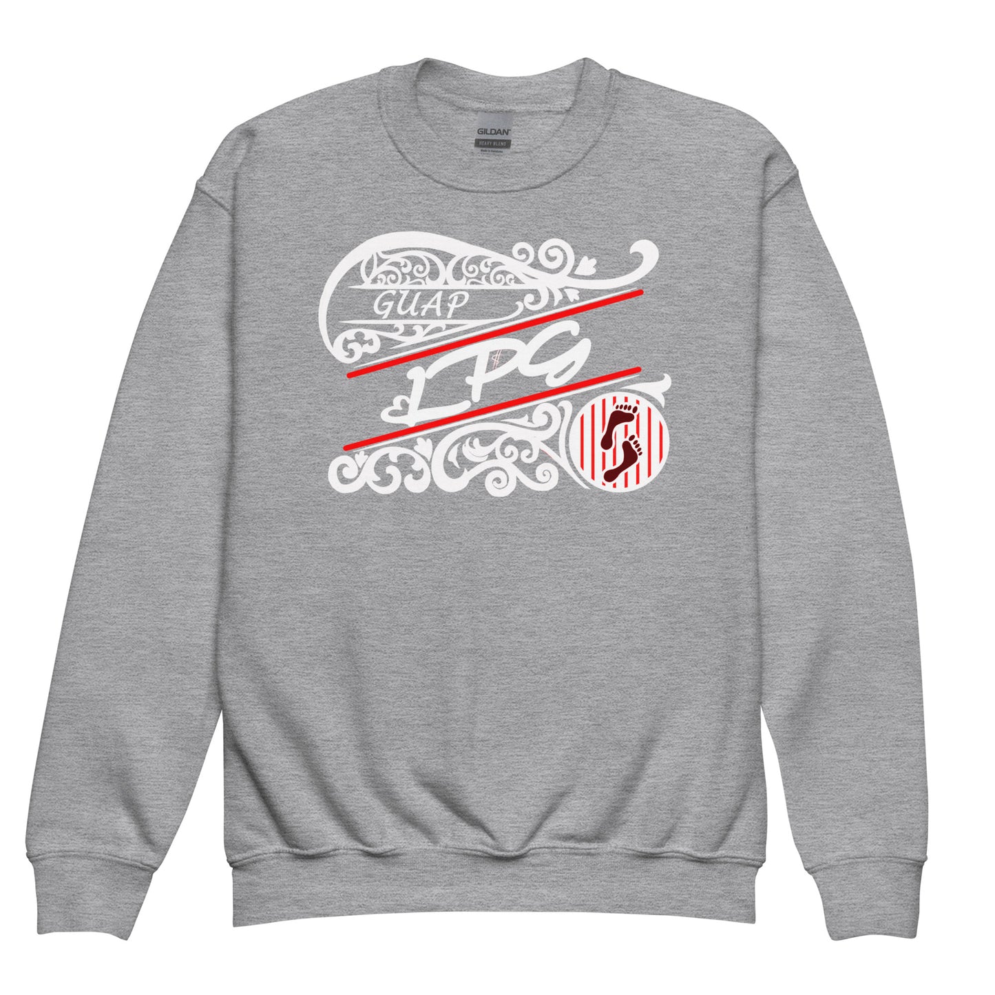 LPG Luxury Stamped Youth crewneck sweatshirt